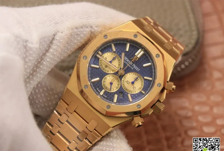 Audemars Piguet Royal Oak Chronograph 26331BA.OO.1220BA.01 OM Factory 1:1 Best Edition Replica Watch Blue Dial